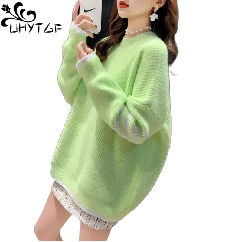 Korean Knitted Sweater Women Long Sleeve Pullover Elastic Autumn Winter Lazy Sweater Ladies Casual Warm Knitwear Tops Female 465
Korean Knitted Sweater Women Long Sleeve Pullover Elastic Autumn Winter Lazy Sweater Ladies Casual Warm Knitwear Tops Female 465