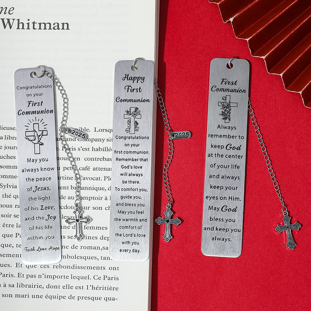 1pc 2025 Easter New Bible Stainless Steel Bookmark with Cross Pendant for Women Friends for Christian Holiday Gift Exchange Gift
1pc 2025 Easter New Bible Stainless Steel Bookmark with Cross Pendant for Women Friends for Christian Holiday Gift Exchange Gift