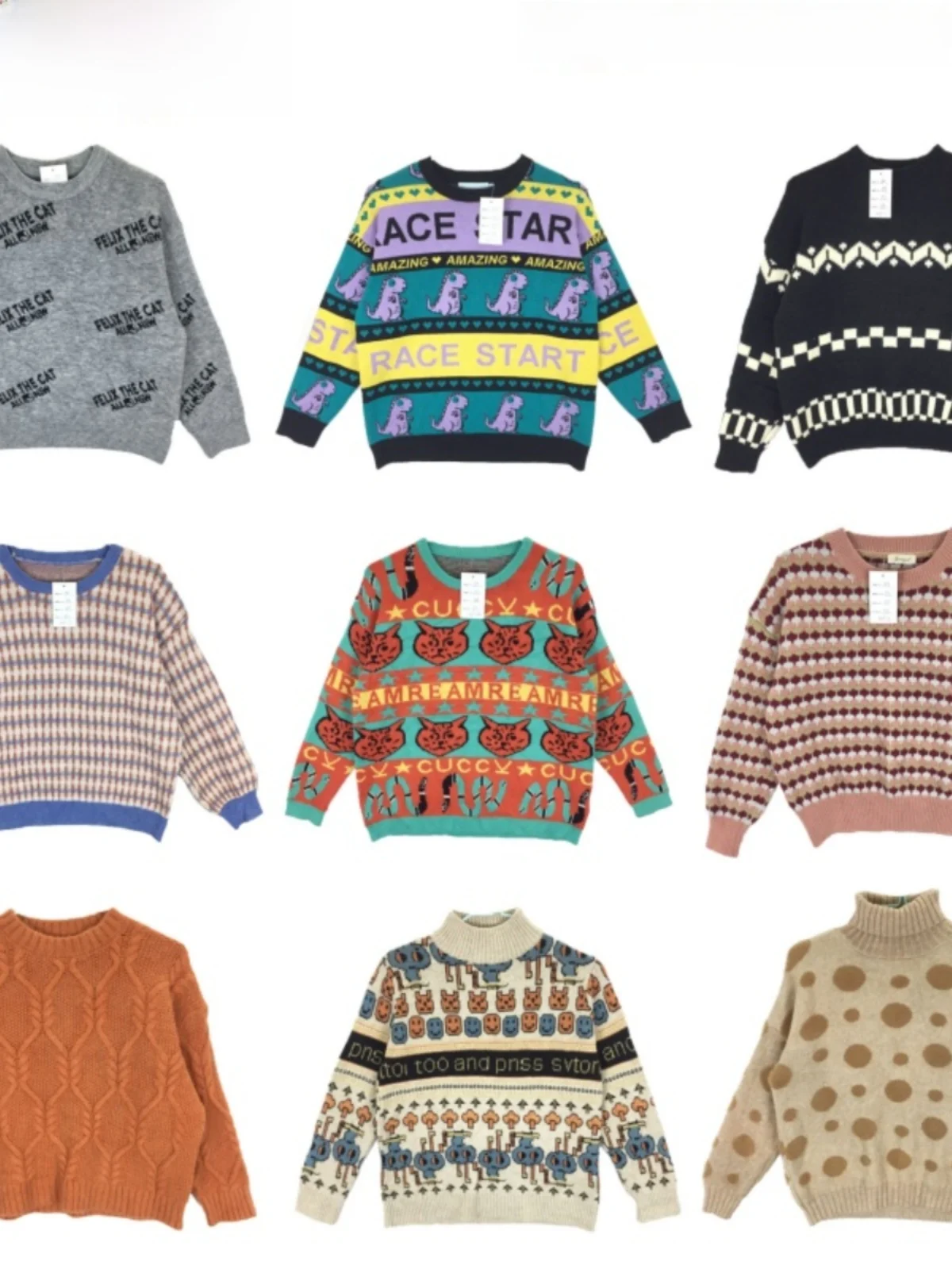 Vintage Embroidered Loose Fit round Neck Sweater Autumn Cartoon Art Pattern Winter Warm Thermal Straight Tube Commute Style
Vintage Embroidered Loose Fit round Neck Sweater Autumn Cartoon Art Pattern Winter Warm Thermal Straight Tube Commute Style