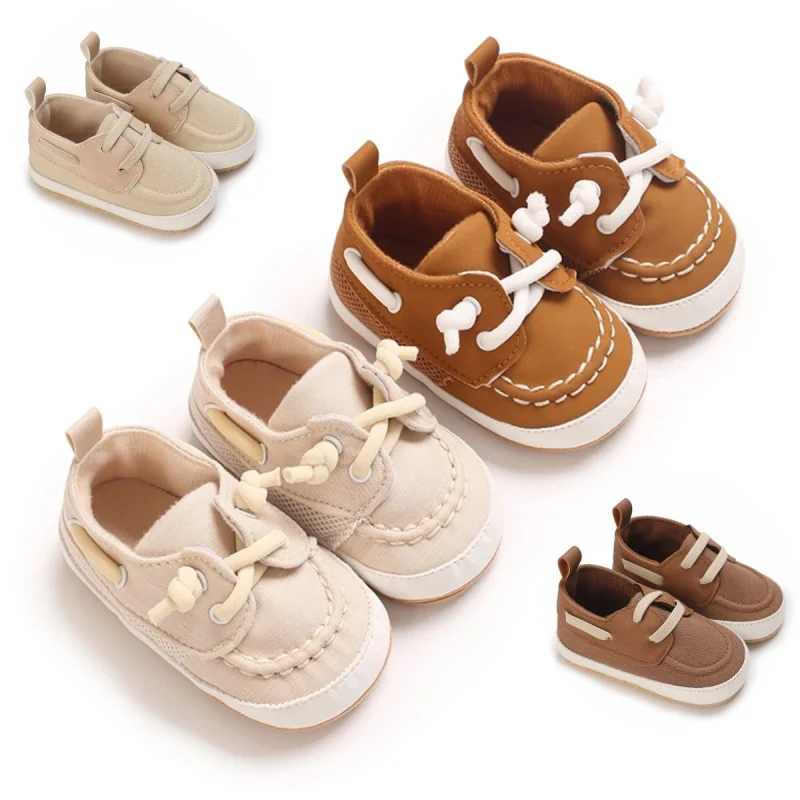Infant Pre-Walker Shoes 0-1Year Baby Shoes Boys Color Block Boat Shoes Soft Sole Breathable Daily Footwear
Infant Pre-Walker Shoes 0-1Year Baby Shoes Boys Color Block Boat Shoes Soft Sole Breathable Daily Footwear