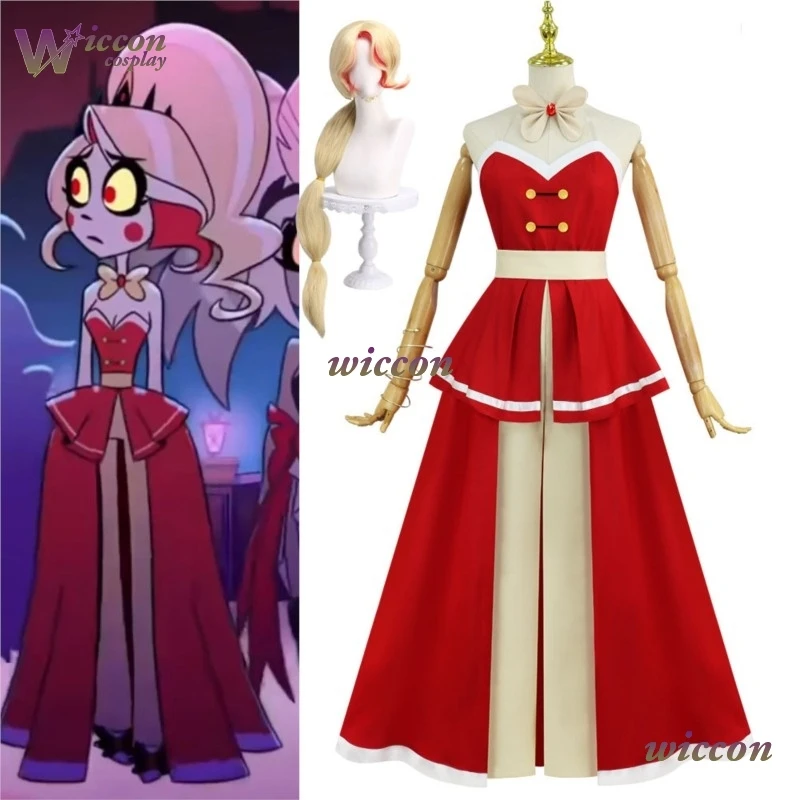 Yok Anmie Hazzbin Cos Hotel2 Morningstar Чарли Косплей Костюм Красное Вечернее Платье Брюки Парик Чарли Женщины Хэллоуин Ролевая Игра
Yok Anmie Hazzbin Cos Hotel2 Morningstar Чарли Косплей Костюм Красное Вечернее Платье Брюки Парик Чарли Женщины Хэллоуин Ролевая Игра