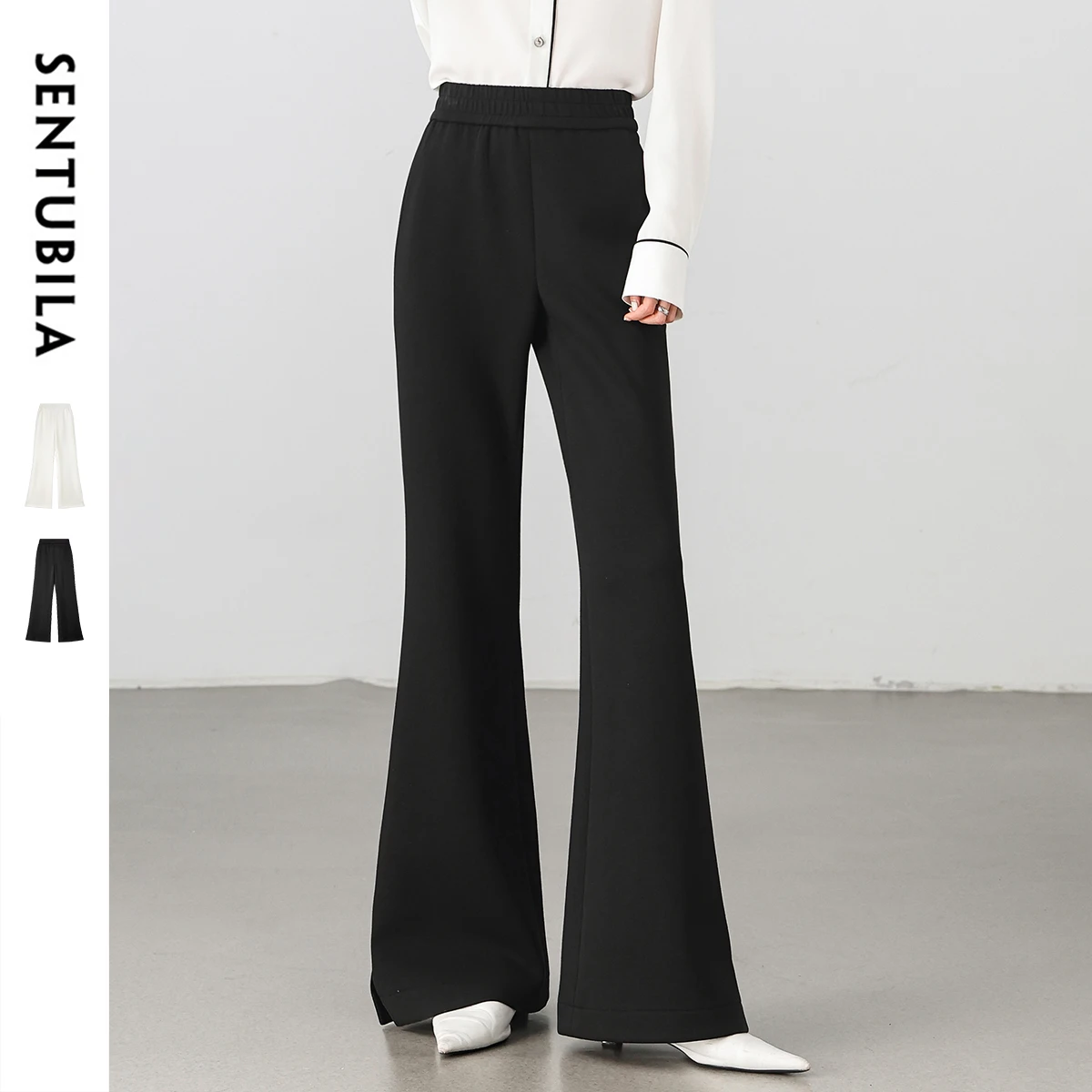 SENTUBILA Women's Pants Autumn 2025 Flared High Waist Elastic Trousers New Simple Commuter Split Pant 151K73626
SENTUBILA Women's Pants Autumn 2025 Flared High Waist Elastic Trousers New Simple Commuter Split Pant 151K73626