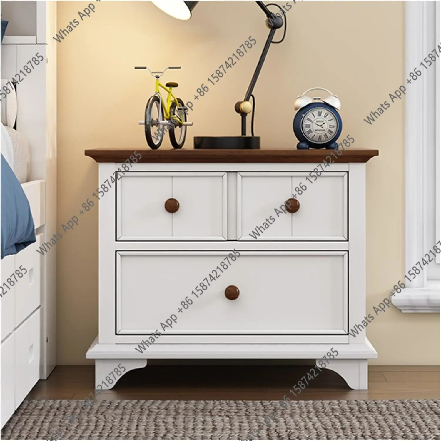 Прикроватная тумбочка AZ с двумя ящиками, детская тумбочка, приставной столик для спальни, гостиной, детской комнаты, белый+орех
Прикроватная тумбочка AZ с двумя ящиками, детская тумбочка, приставной столик для спальни, гостиной, детской комнаты, белый+орех