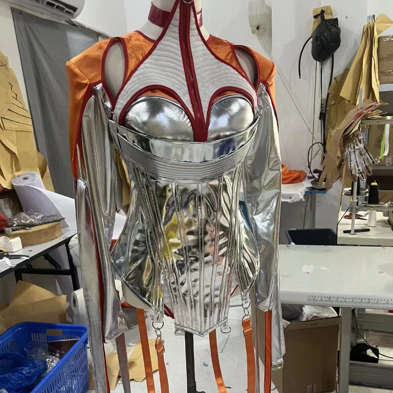 GOGO Sexy Punk Style Pole Dance Clothing Bar Nightclub Women GOGO Performance Costume Bodysuit Stage Show Dancer DJ Bar Outfit
GOGO Sexy Punk Style Pole Dance Clothing Bar Nightclub Women GOGO Performance Costume Bodysuit Stage Show Dancer DJ Bar Outfit