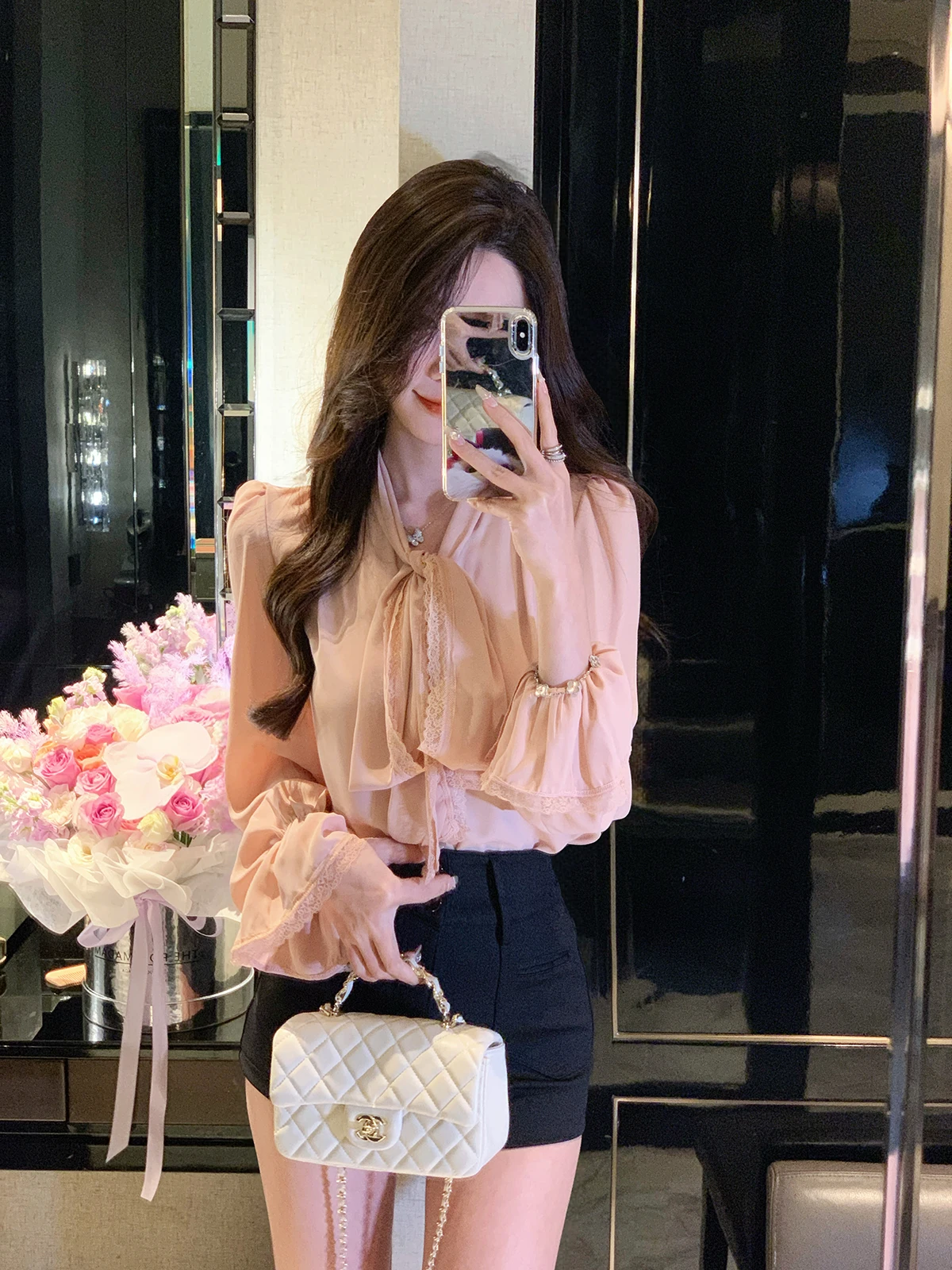 Новая модная женская шифоновая блузка JustQin из осенней коллекции 2025 года с кружевной отделкой, поясом и цветочным принтом, розовая
Новая модная женская шифоновая блузка JustQin из осенней коллекции 2025 года с кружевной отделкой, поясом и цветочным принтом, розовая