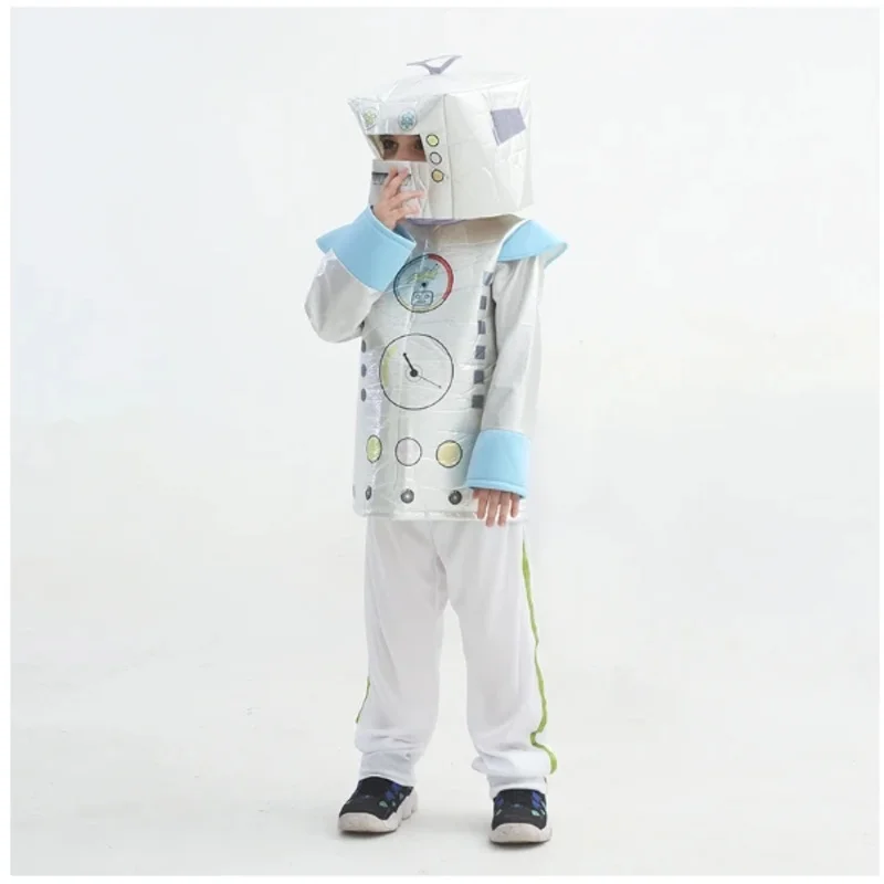 Kids Halloween Robot Cosplay Costume Boys Girls Kids Robot Cosplay Costume Child Tunic Hat Pants Full Set Silver Robot Suit
Kids Halloween Robot Cosplay Costume Boys Girls Kids Robot Cosplay Costume Child Tunic Hat Pants Full Set Silver Robot Suit