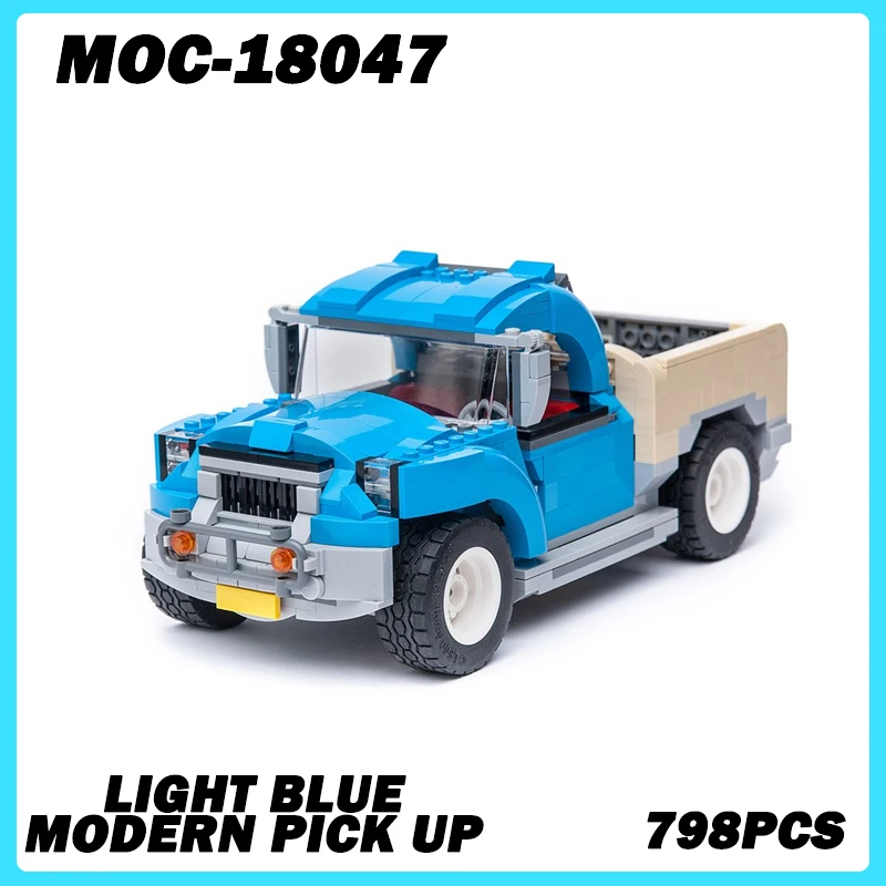MOC-18047 Engineering Vehicle Series Light Blue Modern Pick UP Building Block Model Toys Realistic Details Sturdy Build 798PCS
MOC-18047 Engineering Vehicle Series Light Blue Modern Pick UP Building Block Model Toys Realistic Details Sturdy Build 798PCS