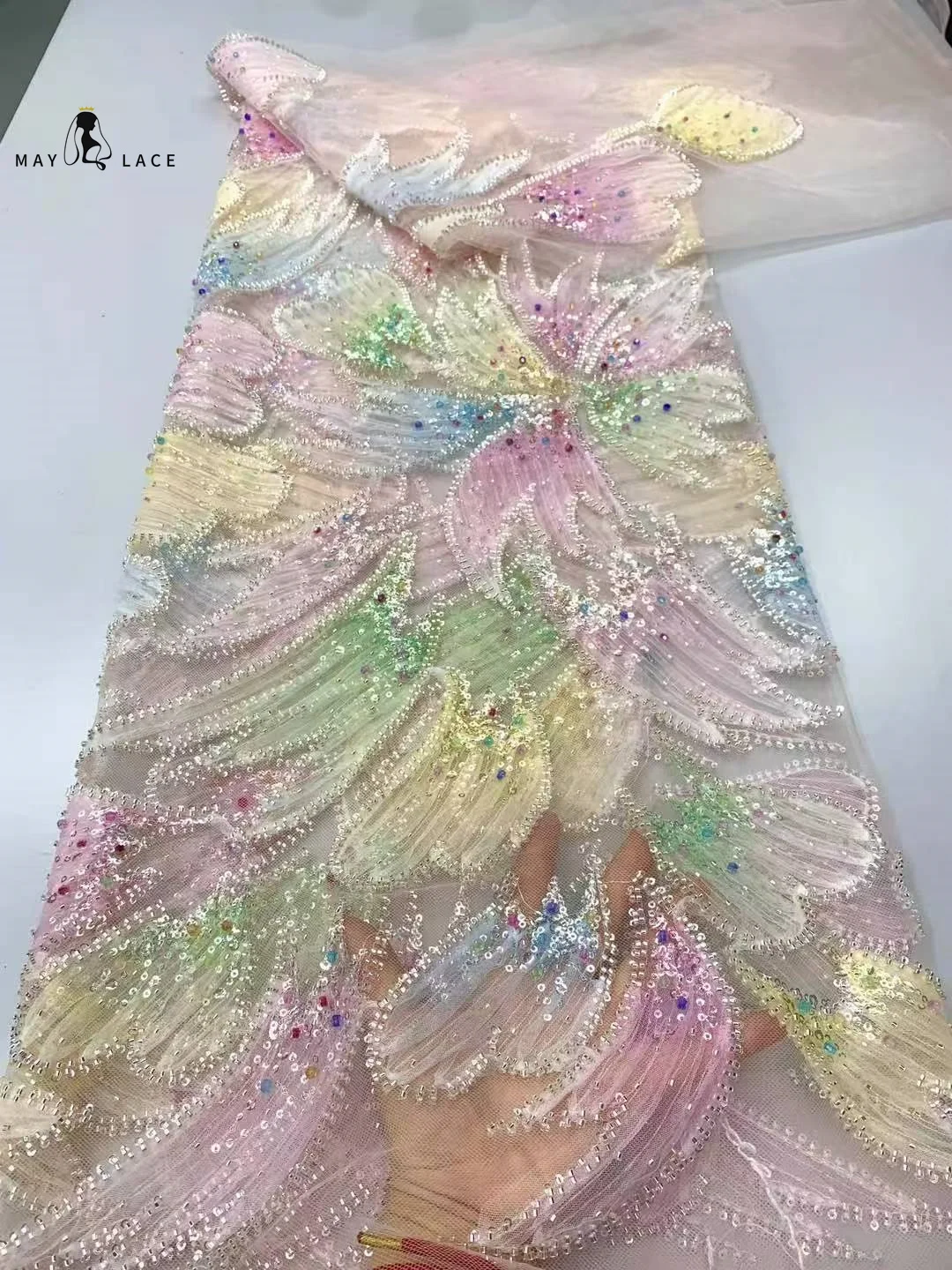 African Sequin Lace Fabric Bridal Dress 2025 Fashion Nigerian 3D Beaded Wedding French Beaded Show Tulle Lace Fabric Wedding Sew
African Sequin Lace Fabric Bridal Dress 2025 Fashion Nigerian 3D Beaded Wedding French Beaded Show Tulle Lace Fabric Wedding Sew