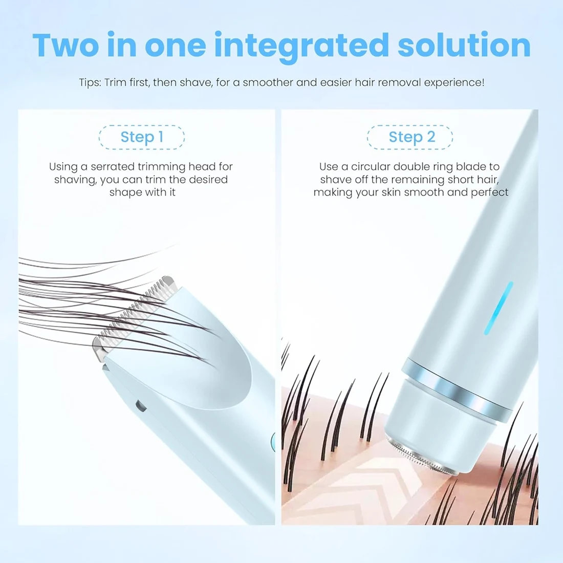 【SELL FAST 】Dual Head Electric Razor Bikini Trimmer 2 In 1 IPX7 Waterproof, Dry& Wet Use Painless,For Women For Private Area
【SELL FAST 】Dual Head Electric Razor Bikini Trimmer 2 In 1 IPX7 Waterproof, Dry& Wet Use Painless,For Women For Private Area