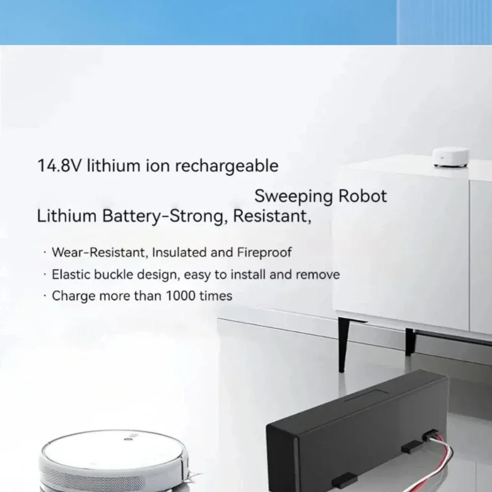 14.8V STYTJ02YM Battery2600mAh-4000mAh,for with Xiaomi Mijia LDS Vacuum Cleaner,Mi Robot Vacuum-Mop P/2S&Haier JX37,Lasting Use
14.8V STYTJ02YM Battery2600mAh-4000mAh,for with Xiaomi Mijia LDS Vacuum Cleaner,Mi Robot Vacuum-Mop P/2S&Haier JX37,Lasting Use