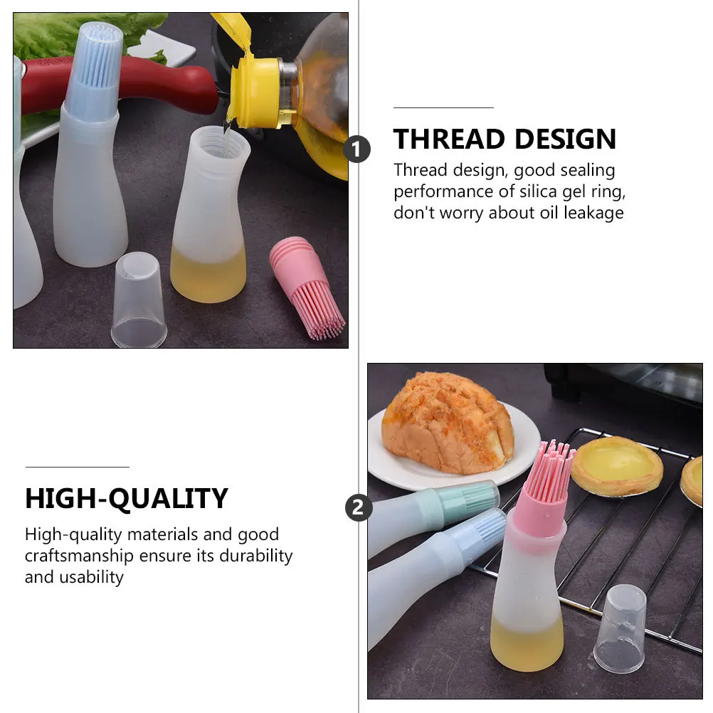 3Pcs Leak-Proof Silicone Oil Bottle Transparent Kitchen Oil Storage Containers for Bbq Baking Seasoning Dispenser
3Pcs Leak-Proof Silicone Oil Bottle Transparent Kitchen Oil Storage Containers for Bbq Baking Seasoning Dispenser