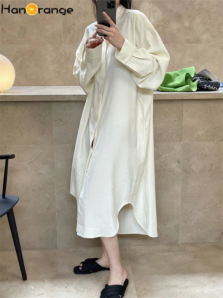 HanOrange 2026 Summer Loose Waist Drape Shirt Dress Fashion Temperament Small Stand-up Collar Lace Dress Loose Vintage Clothing
HanOrange 2026 Summer Loose Waist Drape Shirt Dress Fashion Temperament Small Stand-up Collar Lace Dress Loose Vintage Clothing