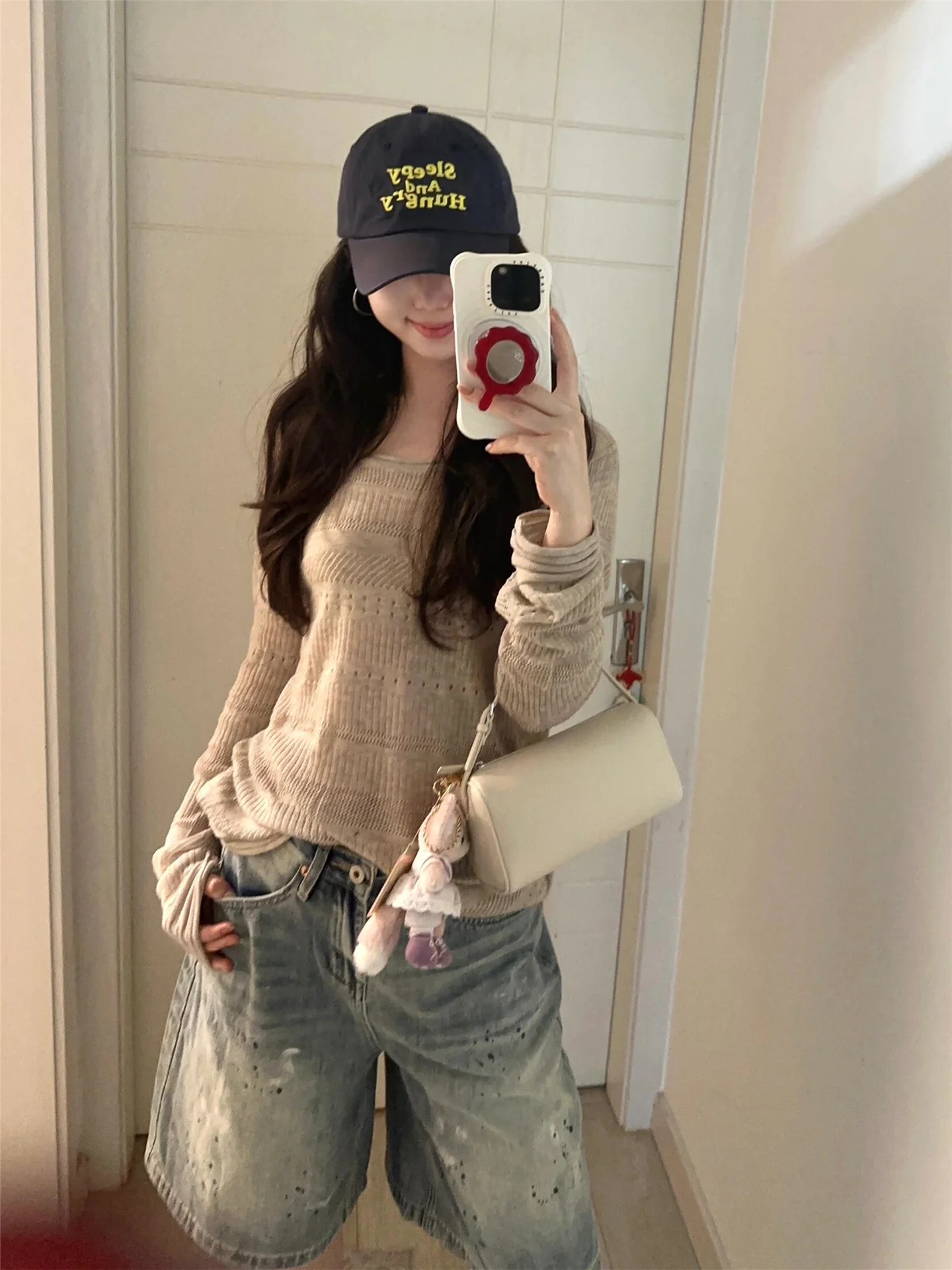 American Vintage High Waist Loose Fit Women's Denim Shorts Summer Casual Washed out Ink Design Slimming Effect Five-Pointed
American Vintage High Waist Loose Fit Women's Denim Shorts Summer Casual Washed out Ink Design Slimming Effect Five-Pointed