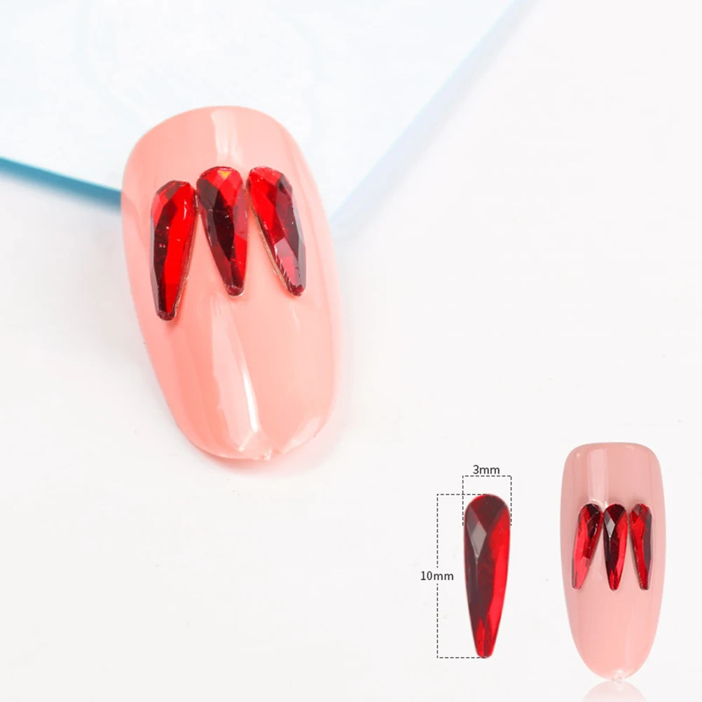 20 шт., стразы для дизайна ногтей с плоской задней частью, смешанные 3D украшения «сделай сам», ярко-красные для дизайна ногтей 
20 шт., стразы для дизайна ногтей с плоской задней частью, смешанные 3D украшения «сделай сам», ярко-красные для дизайна ногтей