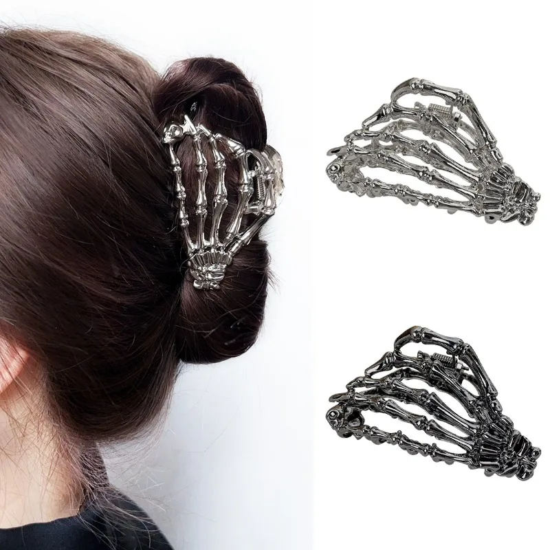 Gothic Ghost Hand Hair Claw Clip Alloy Metal Skull Spider Shark Clip for Women Elegant Headwear Halloween Hair Accessories
Gothic Ghost Hand Hair Claw Clip Alloy Metal Skull Spider Shark Clip for Women Elegant Headwear Halloween Hair Accessories