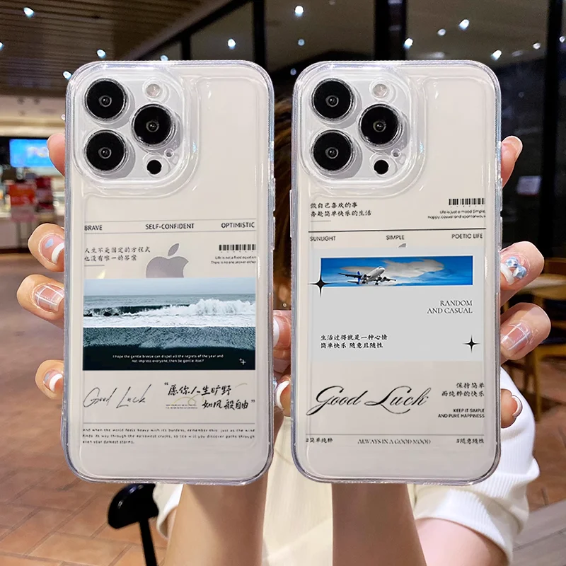 Writing Good Luck Transparent Phone Case For iPhone 16 15 11 12 14 13 Pro Max Mini X XSMax XR 7 8 Plus SE4 16e Silica Cover Fund
Writing Good Luck Transparent Phone Case For iPhone 16 15 11 12 14 13 Pro Max Mini X XSMax XR 7 8 Plus SE4 16e Silica Cover Fund