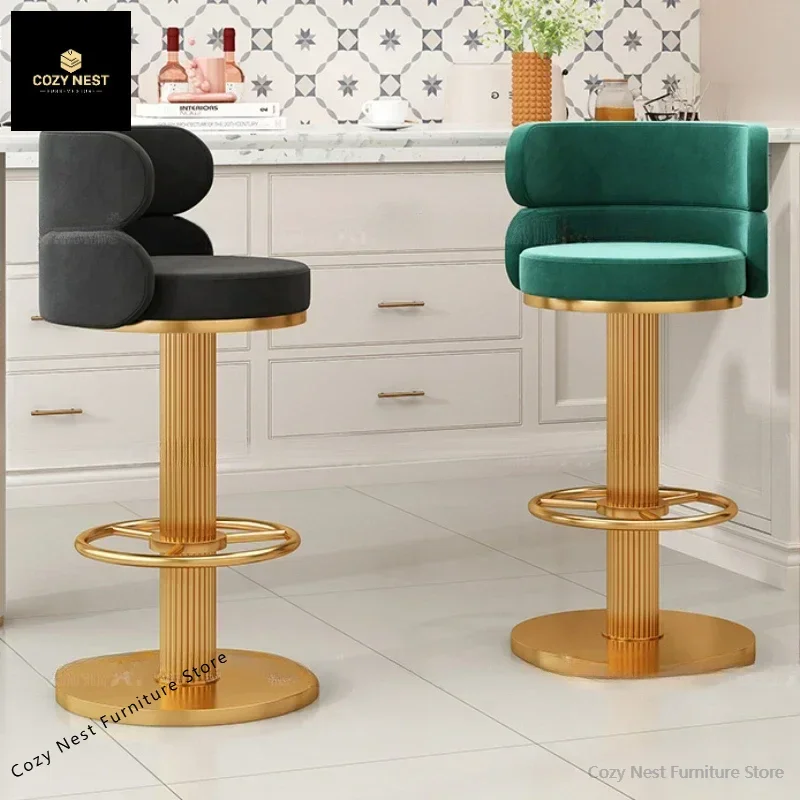 Home Bar Chair Height Adjustable Salon Chairs Armchair Swivel Modern Design Backrest Kitchen Iron Comfortable High Stools Luxury
Home Bar Chair Height Adjustable Salon Chairs Armchair Swivel Modern Design Backrest Kitchen Iron Comfortable High Stools Luxury