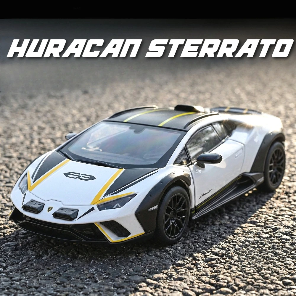 1:32 Scale HURACAN STERRATO SVJ63 Model Car Toy Doors Opened Pull Back Supercar Models Alloy Diecast Toys for Kids Gifts
1:32 Scale HURACAN STERRATO SVJ63 Model Car Toy Doors Opened Pull Back Supercar Models Alloy Diecast Toys for Kids Gifts