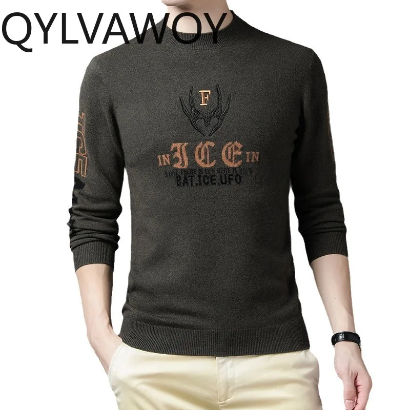 QYLVAWOY модные мужские пуловеры из 100% чистой шерсти, свитер, мужская одежда, теплые топы с круглым вырезом, новые свитера с длинными рукавами, ropa hombre
QYLVAWOY модные мужские пуловеры из 100% чистой шерсти, свитер, мужская одежда, теплые топы с круглым вырезом, новые свитера с длинными рукавами, ropa hombre
