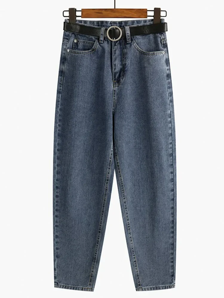 Women High Waist Harem Jeans Belt Spring Fall Vintage Classic Kot Pantolon New Korean Streetwear Casual Ankle Length Denim Pants
Women High Waist Harem Jeans Belt Spring Fall Vintage Classic Kot Pantolon New Korean Streetwear Casual Ankle Length Denim Pants