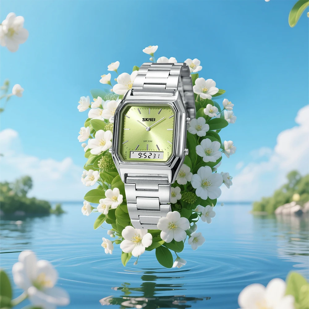 SKMEI спортивные водонепроницаемые наручные часы со светящимся двойным дисплеем, цифровые электронные часы, модные кварцевые часы для мужчин, женщин, студентов 
SKMEI спортивные водонепроницаемые наручные часы со светящимся двойным дисплеем, цифровые электронные часы, модные кварцевые часы для мужчин, женщин, студентов