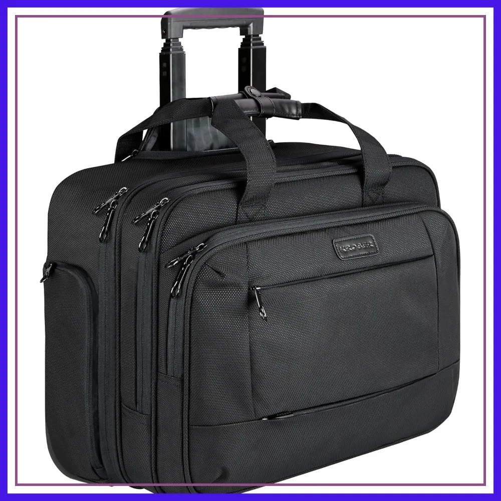 Rolling Laptop Bag for Men Women, Wheeled Briefcase Fits 17.3" Laptop, Water-Repellent Travel Roller Case with RFID Pockets
Rolling Laptop Bag for Men Women, Wheeled Briefcase Fits 17.3" Laptop, Water-Repellent Travel Roller Case with RFID Pockets