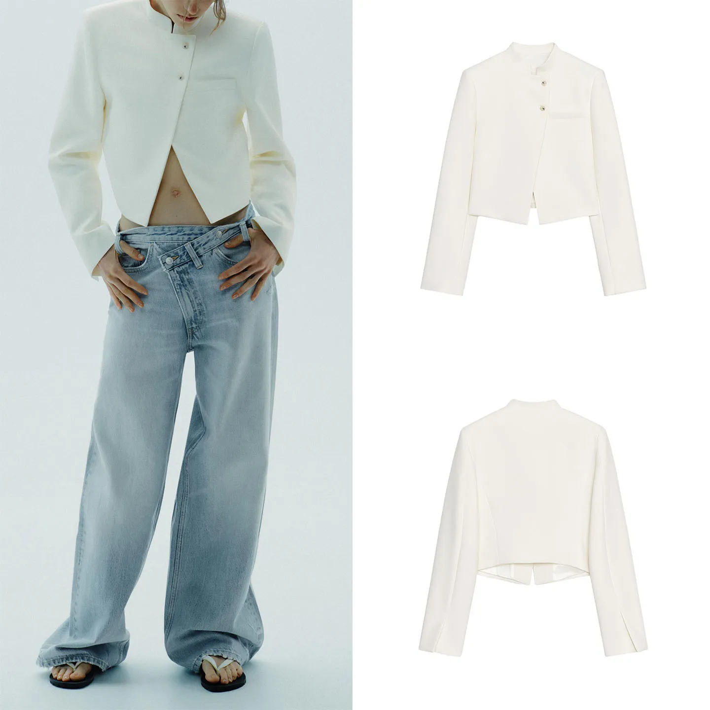 Casual Sle ort Suit Jaet for Women Autumn 2025 Faion Ele Personali Daily Wear Z Stand Fit Other Material
Casual Sle ort Suit Jaet for Women Autumn 2025 Faion Ele Personali Daily Wear Z Stand Fit Other Material