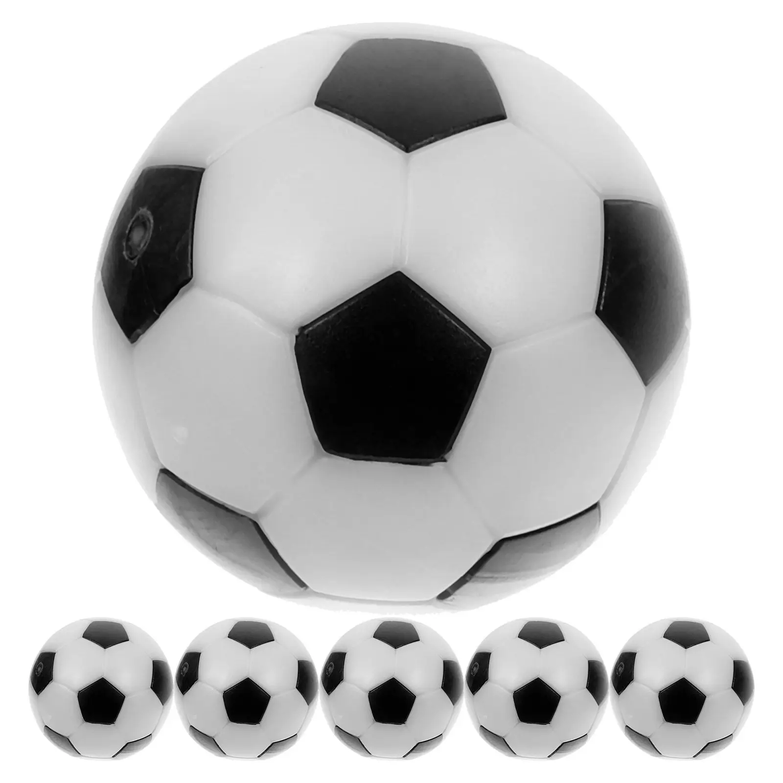 6Pcs 32Mm Black White Small Football Balls for Mini Table Game Compatible with Standard Size Tables Table Football
6Pcs 32Mm Black White Small Football Balls for Mini Table Game Compatible with Standard Size Tables Table Football