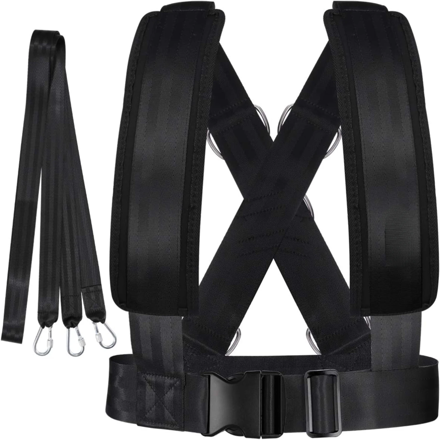 Highly effective and versatile resistance training fitness sled harness. Improve strength and endurance with durable, adjustable
Highly effective and versatile resistance training fitness sled harness. Improve strength and endurance with durable, adjustable