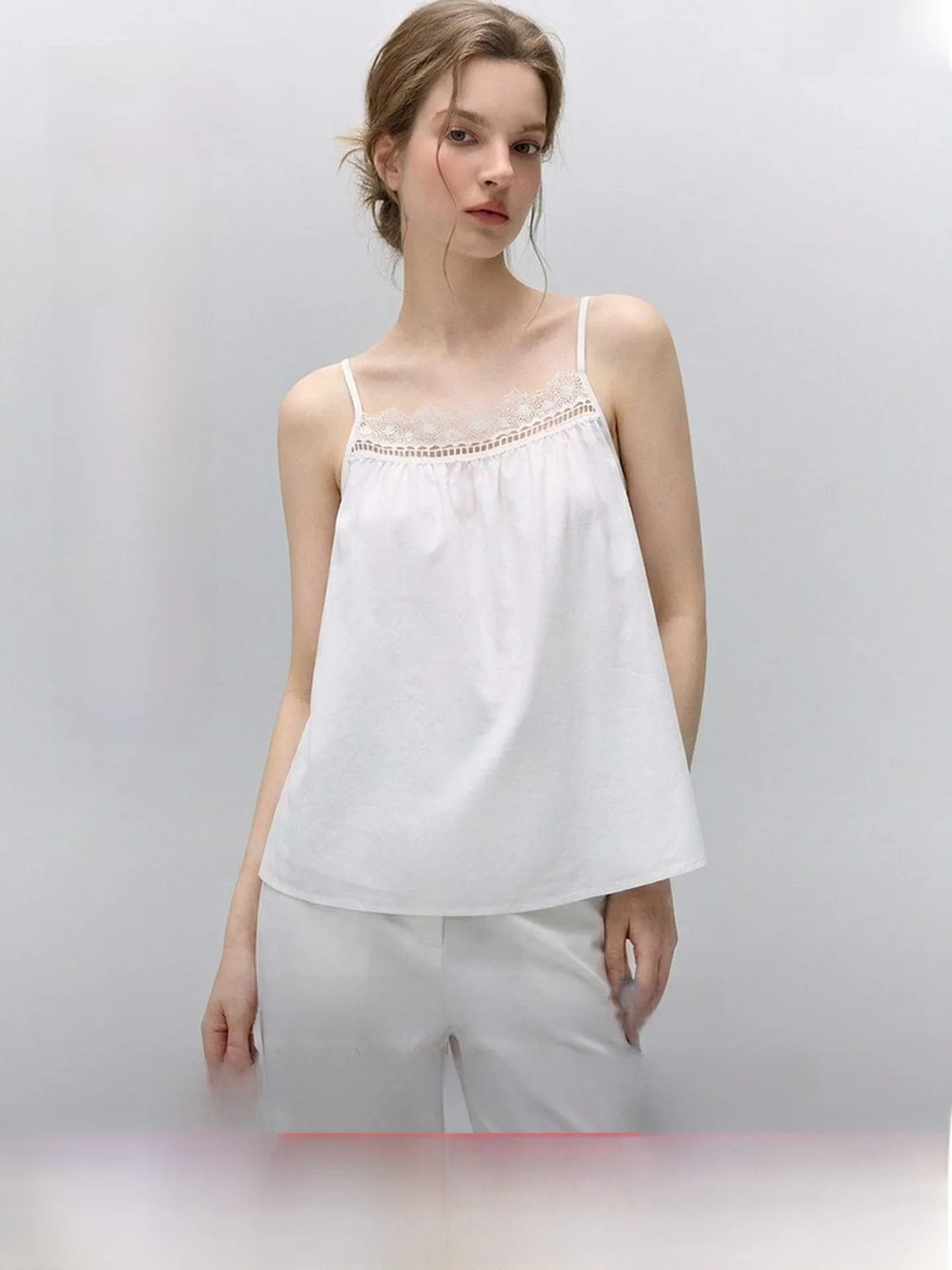 Elle Lace Chemise Nightgown Set Women's Summer New Cotton Pajamas Outwear Feel Home Clothes Comfortable Breathable Sleepwear
Elle Lace Chemise Nightgown Set Women's Summer New Cotton Pajamas Outwear Feel Home Clothes Comfortable Breathable Sleepwear