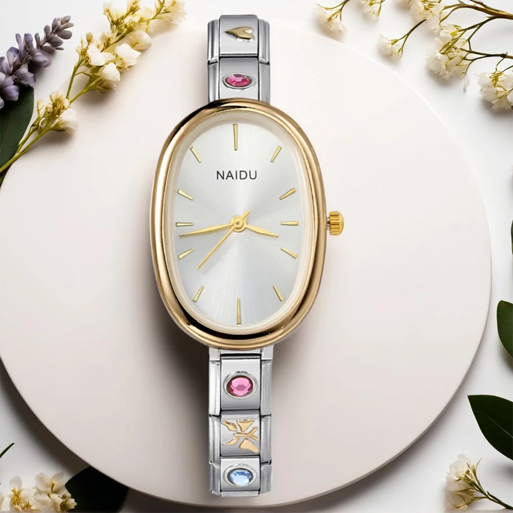 2025 New Trendy Female Style Ellipse Quartz Watch Stainless Steel Strap 9mm Width Hand Chain Hand Watch Delicate Gifts
2025 New Trendy Female Style Ellipse Quartz Watch Stainless Steel Strap 9mm Width Hand Chain Hand Watch Delicate Gifts