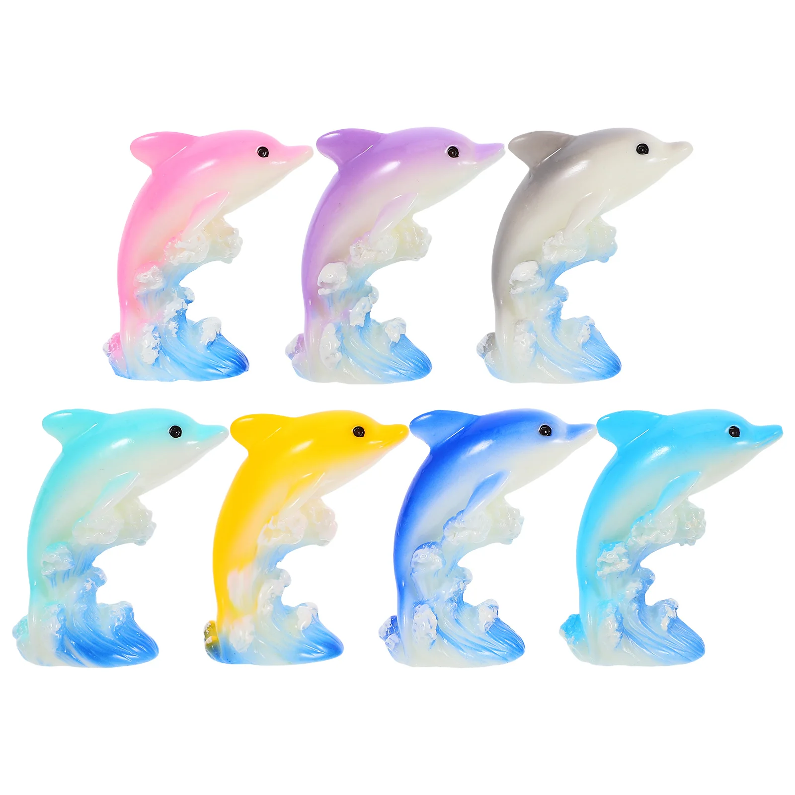 7 Pcs Miniature Colorful Dolphin Figurines Tiny Resin Animal naments Cute Cartoon Decorations for Landscape Crafting
7 Pcs Miniature Colorful Dolphin Figurines Tiny Resin Animal naments Cute Cartoon Decorations for Landscape Crafting