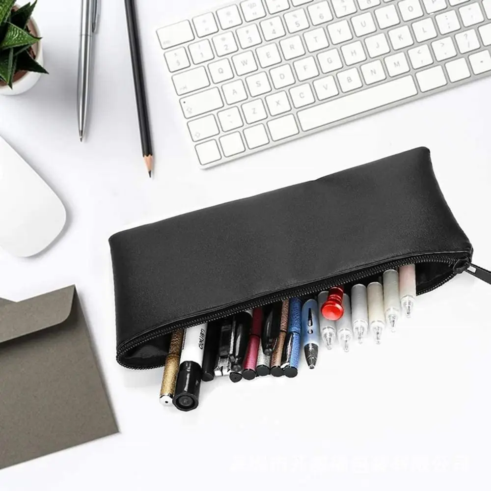 Fashion PU Leather Leather Pencil Bag Handmade With Zipper Pen Storage Bag Stationery Holder High Capacity Pencil Pouch School
Fashion PU Leather Leather Pencil Bag Handmade With Zipper Pen Storage Bag Stationery Holder High Capacity Pencil Pouch School