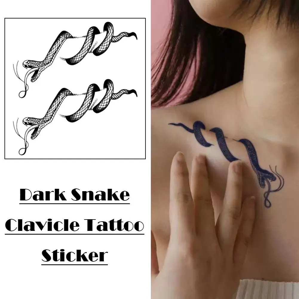 Dark Snake Pattern Herbal-Based Temporary Tattoo Stickers, Collarbone & Full Arm Designs, Bold Vibe for Girls & Couple-Friendly
Dark Snake Pattern Herbal-Based Temporary Tattoo Stickers, Collarbone & Full Arm Designs, Bold Vibe for Girls & Couple-Friendly