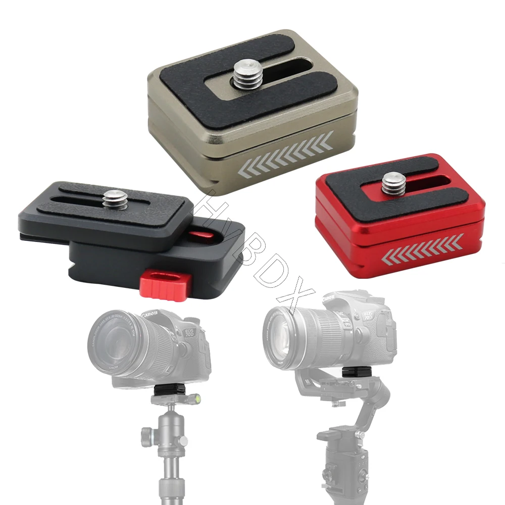 Universal DSLR Camera Gimbal Arca Swiss Quick Release Plate Clamp Quick Switch Kit 1/4”Tripod Slider Mount for Sony Canon Nikon
Universal DSLR Camera Gimbal Arca Swiss Quick Release Plate Clamp Quick Switch Kit 1/4”Tripod Slider Mount for Sony Canon Nikon