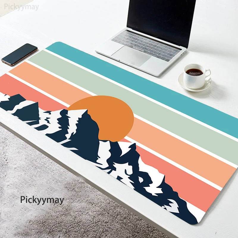Minimalist Mountain Large Mouse Pad PC Keyboard Gamer Mausepad Computer Table Desk Mat Accessories Mause Rainbow Color Mousepad
Minimalist Mountain Large Mouse Pad PC Keyboard Gamer Mausepad Computer Table Desk Mat Accessories Mause Rainbow Color Mousepad