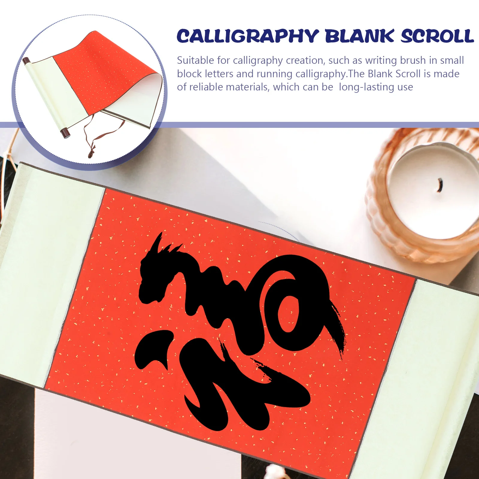 Durable Blank Calligraphy Paper Chinese Xuan Paper Ideal for Small Block Letters Running Calligraphy Blank Scroll 
Durable Blank Calligraphy Paper Chinese Xuan Paper Ideal for Small Block Letters Running Calligraphy Blank Scroll