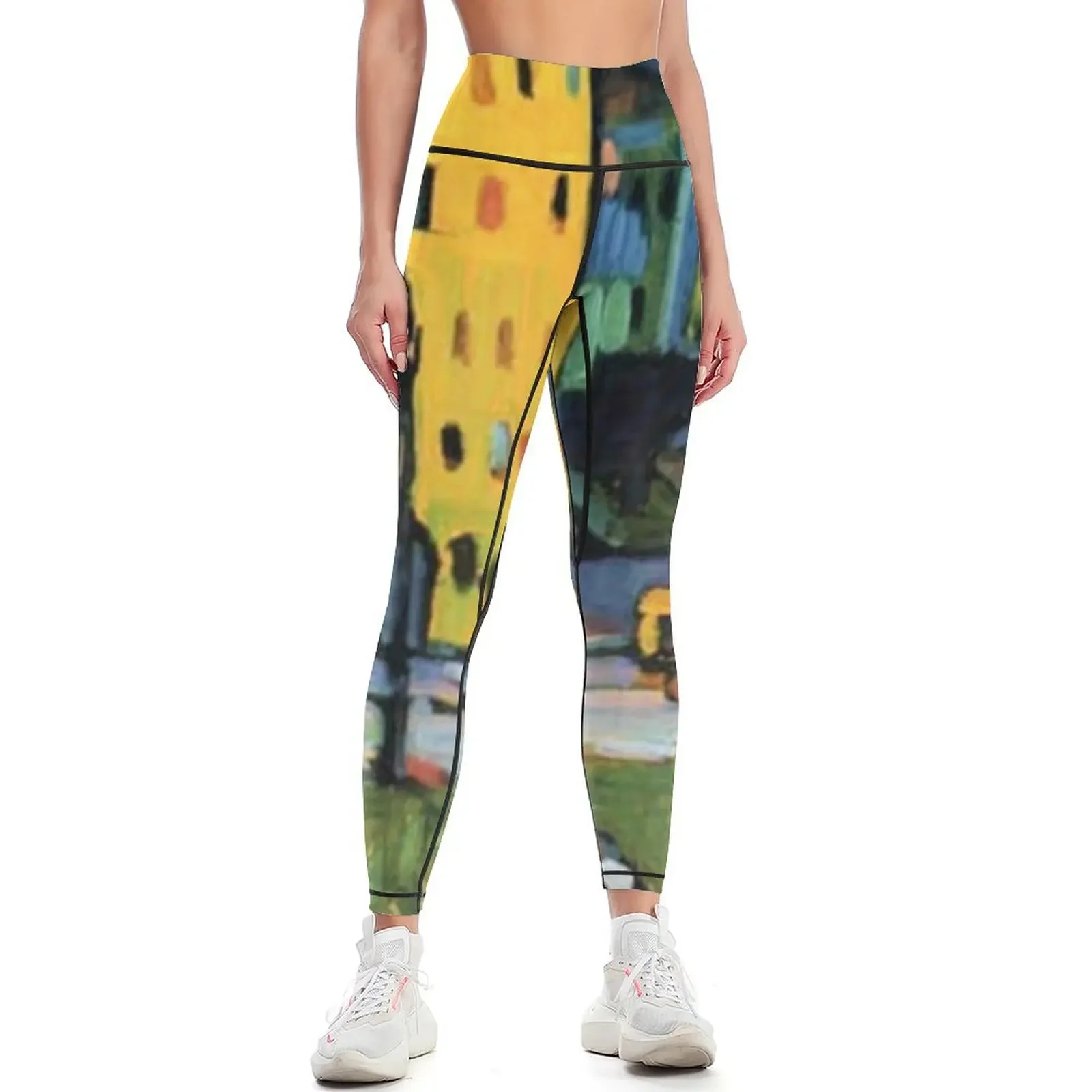 Kandinsky - Houses in Munich, abstract painting Leggings harem pants gym top Womens Leggings
Kandinsky - Houses in Munich, abstract painting Leggings harem pants gym top Womens Leggings