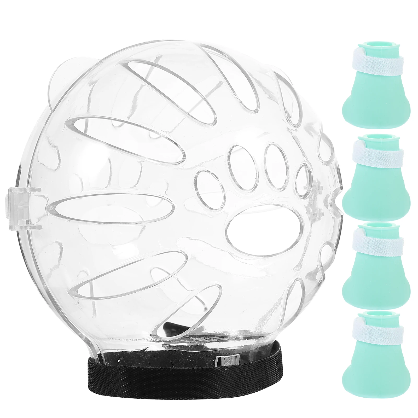 1 set Cat Head Cover Pet Safety Hood Face Space Paw Covers Silica Gel Breathable Grooming Mask Recovery Protector
1 set Cat Head Cover Pet Safety Hood Face Space Paw Covers Silica Gel Breathable Grooming Mask Recovery Protector