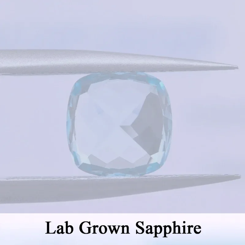 Lab Grown Sapphire Aquamarine Color Square Cushion Shape Gemstone Charms Beads for Jewelry Making Selectable AGL Certificate
Lab Grown Sapphire Aquamarine Color Square Cushion Shape Gemstone Charms Beads for Jewelry Making Selectable AGL Certificate