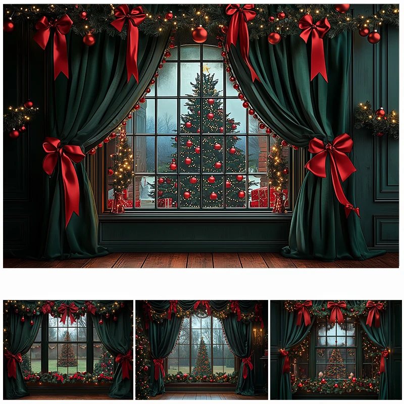 LS Photography Background Green Christmas Indoor Vintage Windows Xmas Tree Decor Kids Adult Portrait Photo Backdrop Studio
LS Photography Background Green Christmas Indoor Vintage Windows Xmas Tree Decor Kids Adult Portrait Photo Backdrop Studio