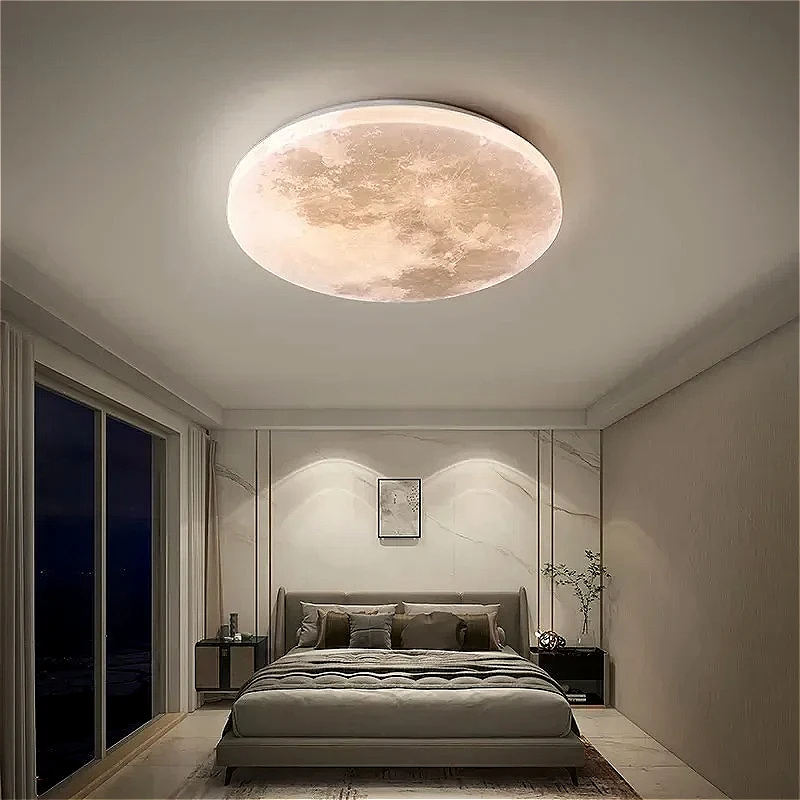 Modern Ceiling Light Creative Circular Moon Lamps for Bedroom Decoration Living Room Kitchen Hallway Indoor Decorative Luster
Modern Ceiling Light Creative Circular Moon Lamps for Bedroom Decoration Living Room Kitchen Hallway Indoor Decorative Luster