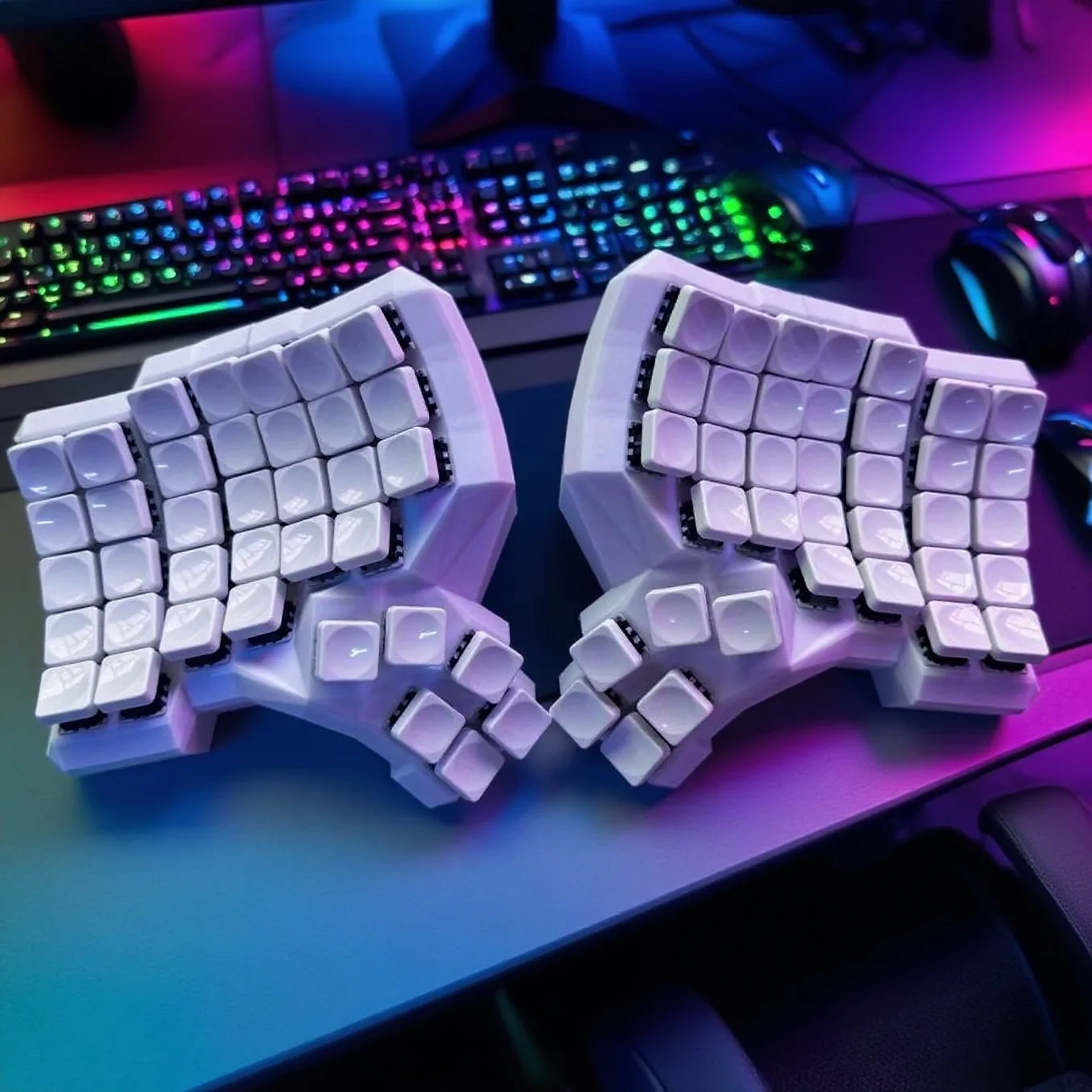 Dactyl Manual Split Keyboard Custom Wireless 2.4G Hotswap Mechanical Keyboard Kit Ergonomic MX Switch Game Teclado Accessories
Dactyl Manual Split Keyboard Custom Wireless 2.4G Hotswap Mechanical Keyboard Kit Ergonomic MX Switch Game Teclado Accessories