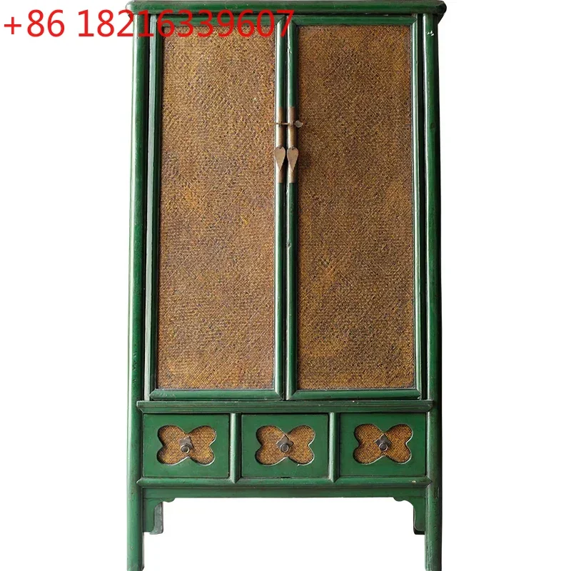 2-Door 3-Drawer Wardrobe Bedroom Solid Wood Locker Old Objects
2-Door 3-Drawer Wardrobe Bedroom Solid Wood Locker Old Objects