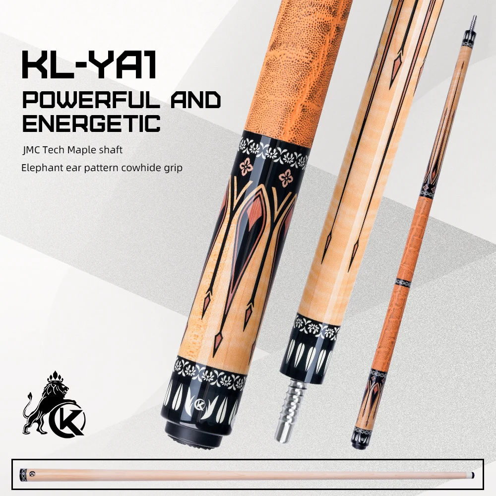 KONLLEN Maple Pool Cue Stick YA1 Series for Adults - Features Low Deflection Shaft, Titanium Alloy 3/8x8 Joint, and 12mm Tip
KONLLEN Maple Pool Cue Stick YA1 Series for Adults - Features Low Deflection Shaft, Titanium Alloy 3/8x8 Joint, and 12mm Tip