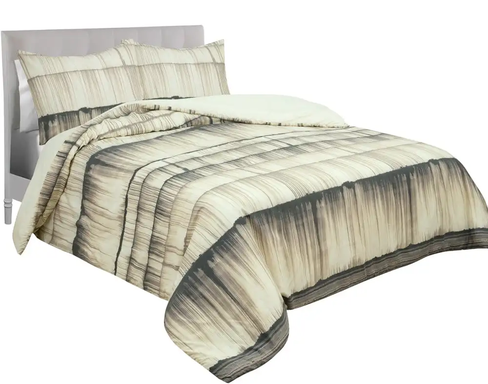 Ultra-Soft Stria Stripe Global Microfiber King Comforter Set and Sham Pair, Off-White
Ultra-Soft Stria Stripe Global Microfiber King Comforter Set and Sham Pair, Off-White