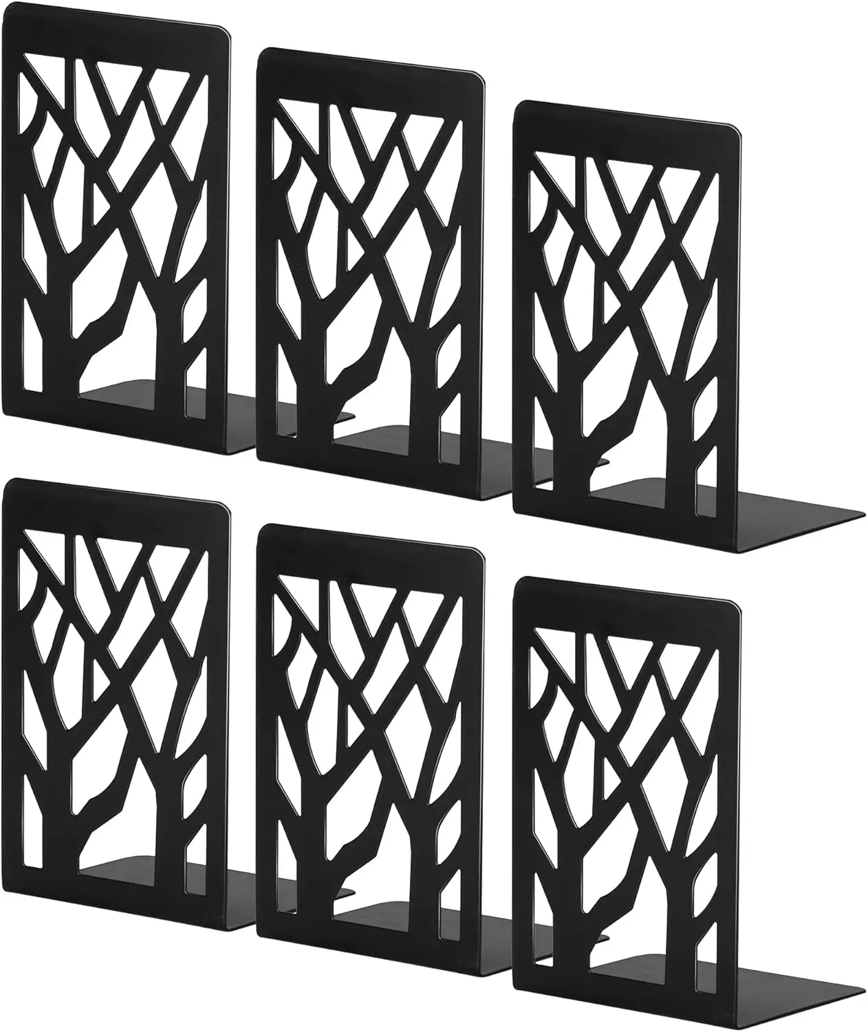 Heavy Duty Metal Bookends, Anti-Slip Pads, 4.7x3.6x7.0 inch, 3 Pairs for Shelves
Heavy Duty Metal Bookends, Anti-Slip Pads, 4.7x3.6x7.0 inch, 3 Pairs for Shelves