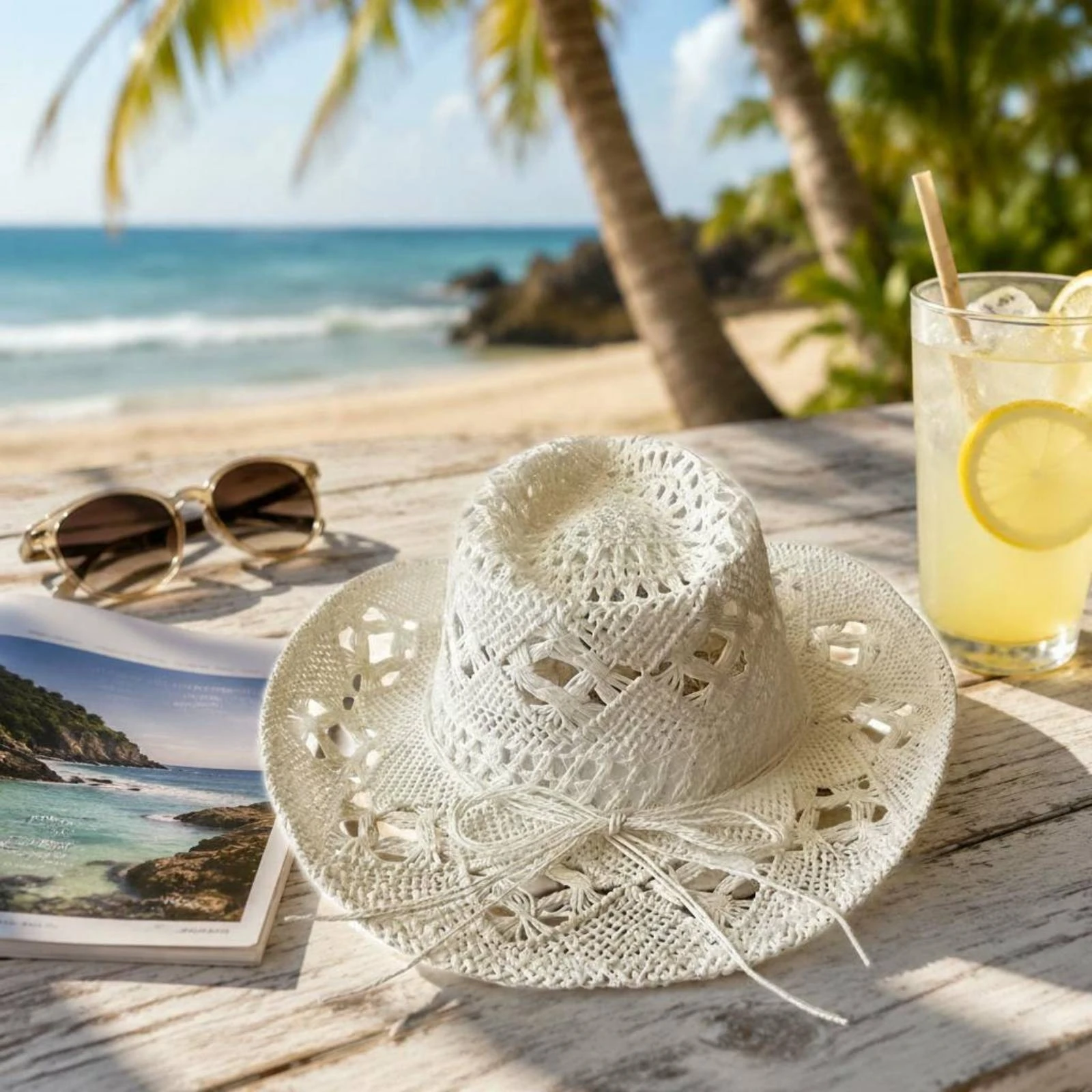 Jazz Hat Handmade Woven Sun Hat Headwear Hollow out Design Comfortable
Jazz Hat Handmade Woven Sun Hat Headwear Hollow out Design Comfortable