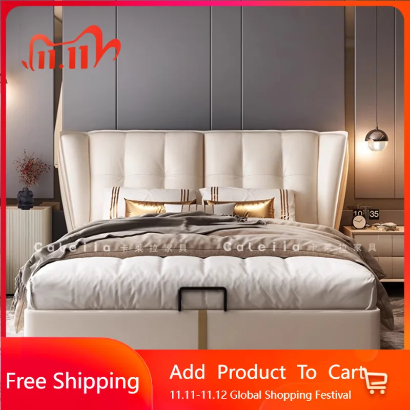 Design Platform Massage Bed Modern Leather Sleeping Princess Bed Bedroom Frame Double Queen Letto Matrimoniale Office Furniture
Design Platform Massage Bed Modern Leather Sleeping Princess Bed Bedroom Frame Double Queen Letto Matrimoniale Office Furniture