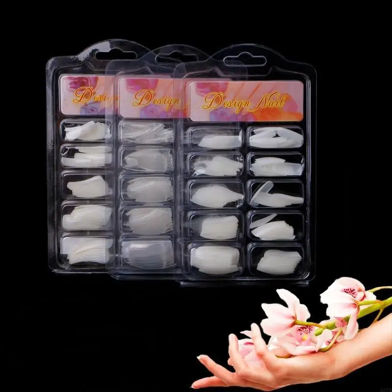 Q1FB 100Pcs Natural/Clear French Acrylic False Art Fingernail Full/Half Tips Box
Q1FB 100Pcs Natural/Clear French Acrylic False Art Fingernail Full/Half Tips Box